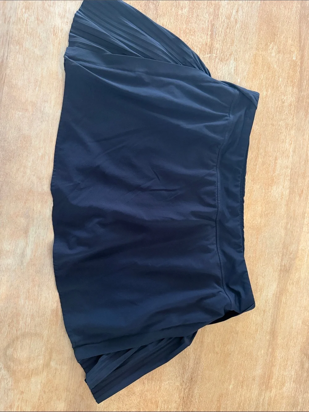 lululemon Peek Pleat High-Rise Tennis Skirt Skort Black - women’s Size 14